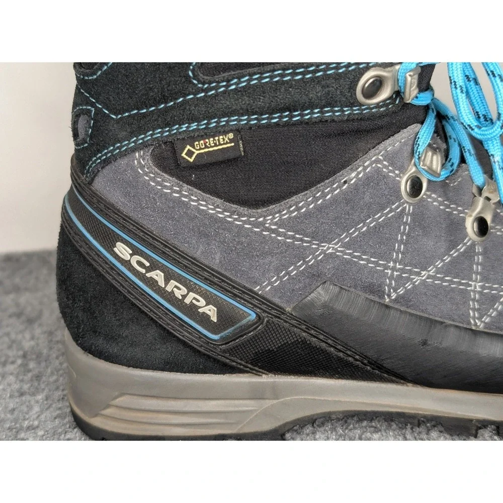 Scarpa Boots Size M6/W7 EU38 Black/ Blue R-Evolution Gore-Tex Hiking Boots